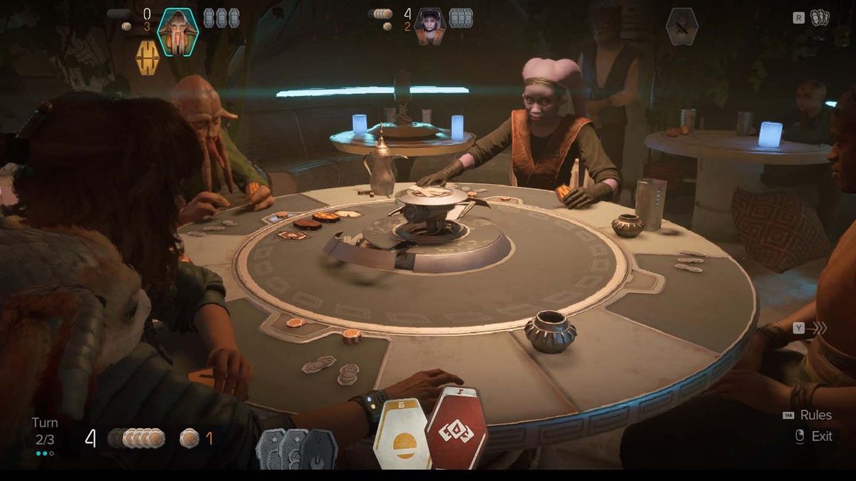 Star Wars Outlaws screenshots on ROG Ally X cards.