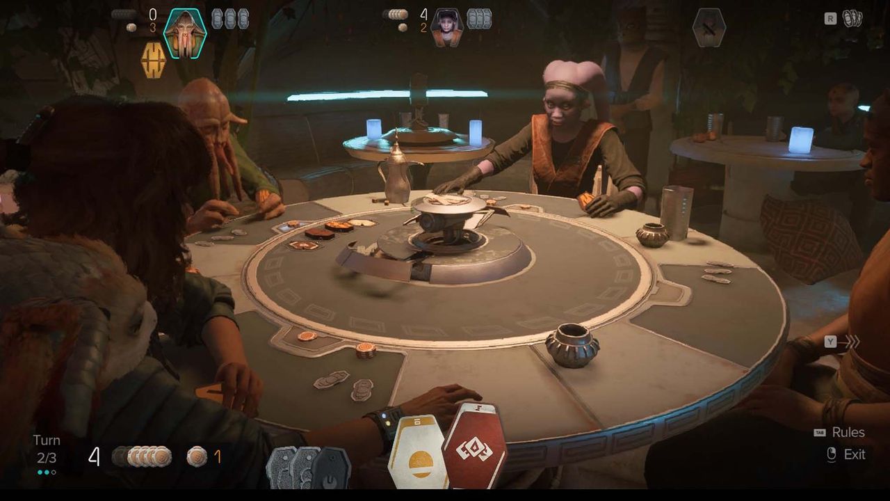 Star Wars Outlaws screenshots on ROG Ally X cards.