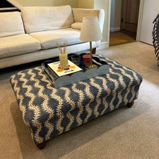 footstool in living room