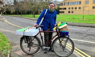 Sam Jones with his trusty commuter