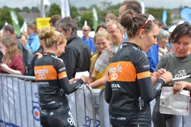The Wiggle-Honda riders were also at the ride