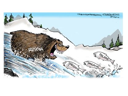 Political cartoon Russia Putin