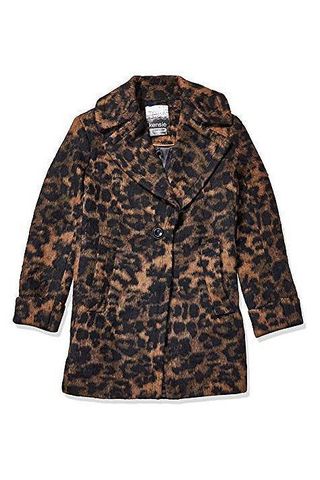 Casual Wool Leopard Coat, Leopard