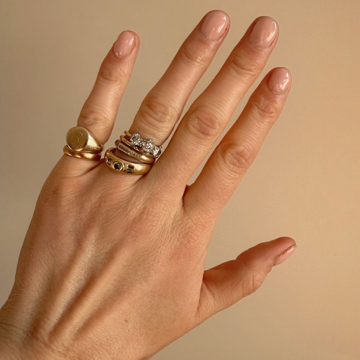 Katie Thomas with Mylee Super Pigment Builder Gel Polish on her nails