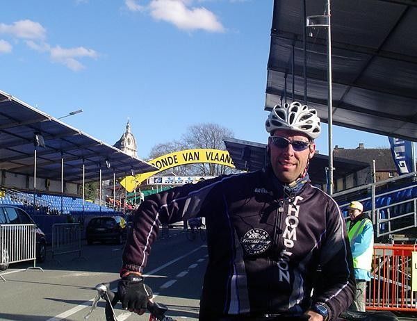 Jo Vandenheulen at the finish