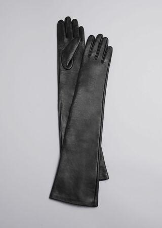 Long Leather Gloves