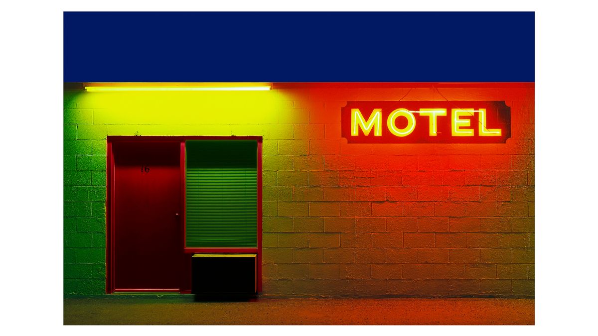 Photograph of a motel wall in Mexico taken by American photographer Eric Meola and titled &#039;Siesta, Oaxaca, Mexico, 1975&#039;