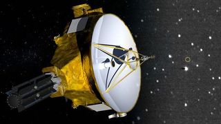 Rendering of NASA's New Horizons spacecraft.