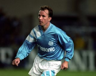 Trevor Steven playing for Marseille, 1991