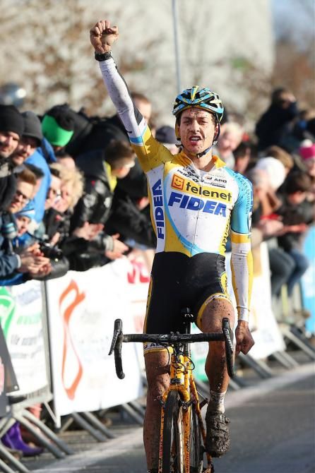 One day after winning the Superprestige finale in Middelkerke, Tom Meeusen (Telenet-Fidea) triumphed at GP Stad Eeklo