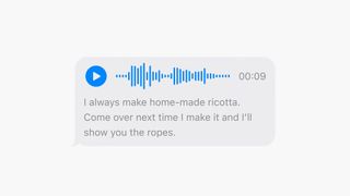 iOS 17 messages audio transcript