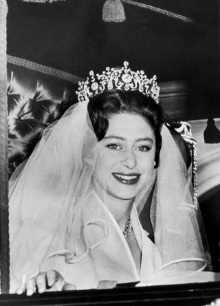 Princess Margaret on her wedding day