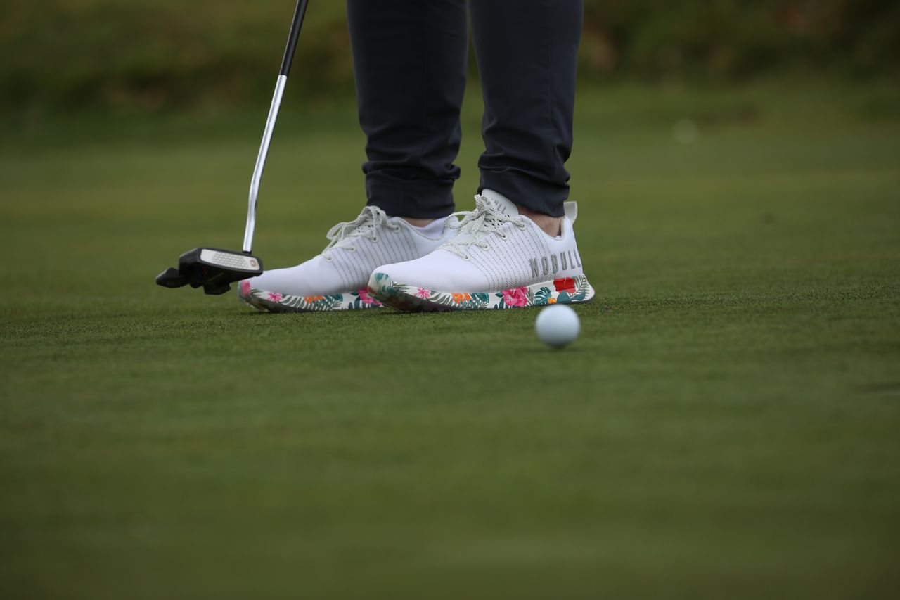 NOBULL Tropical Matryx Golf Shoe putting
