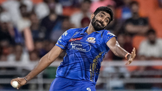 Mumbai Indians' Jasprit Bumrah bowls during the Indian Premier League (IPL) Twenty20.png