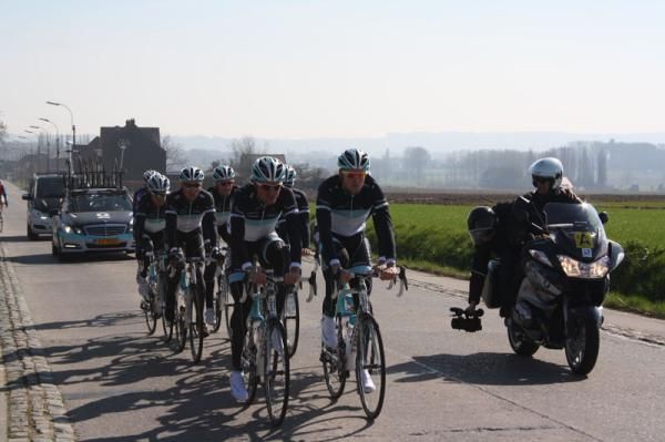 Everywhere the Leopard riders go the Belgian press aren't far behind