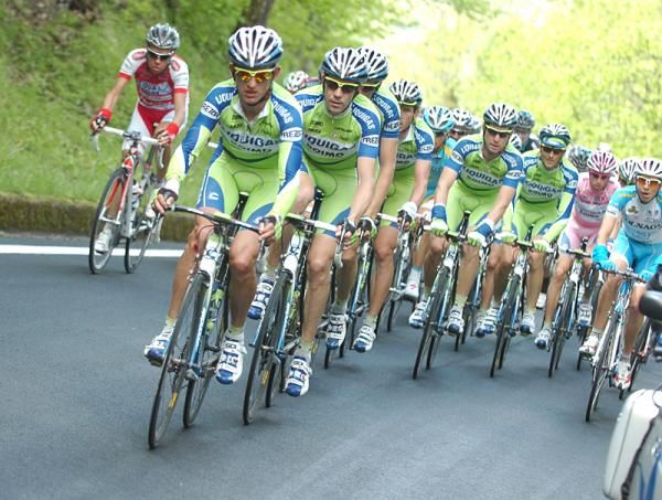 Team Liquigas-Doimo has multiple jerseys to defend during stage 6.
