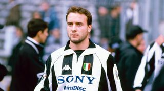 TURIN, ITALY: Juventus player Alessandro Birindelli during a match on 1997 in Turin, Italy. (Photo by Juventus FC - Archive/Juventus FC via Getty Images)