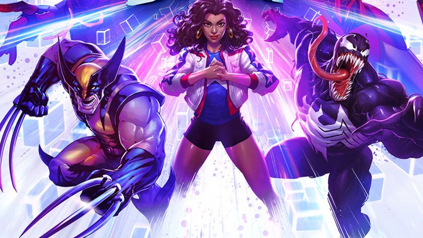 Cropped Marvel Snap key art showing Wolverine, America Chavez, and Venom.