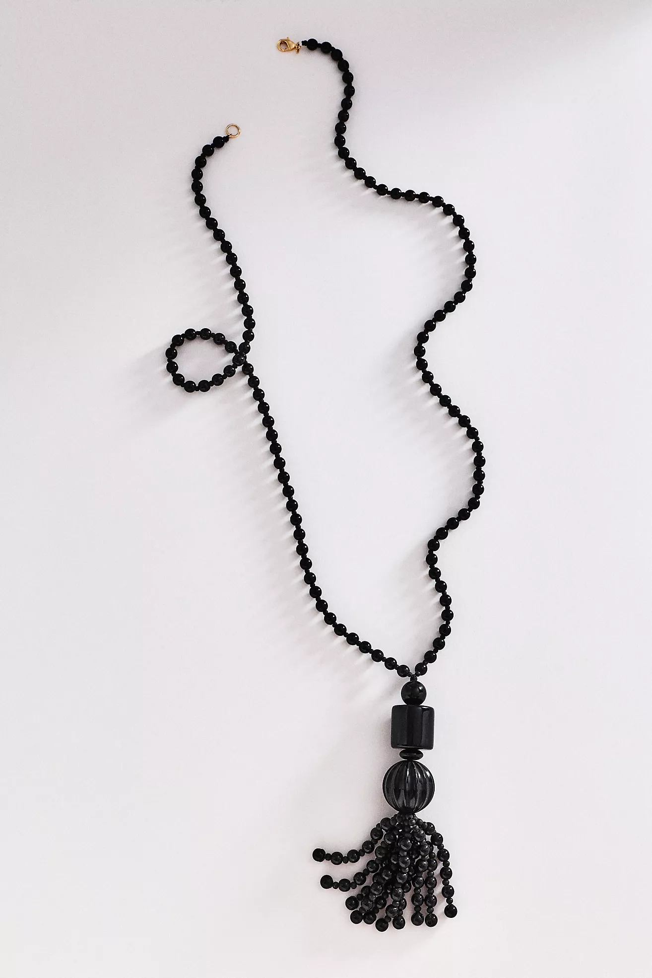 Beaded Tassel Pendant Necklace