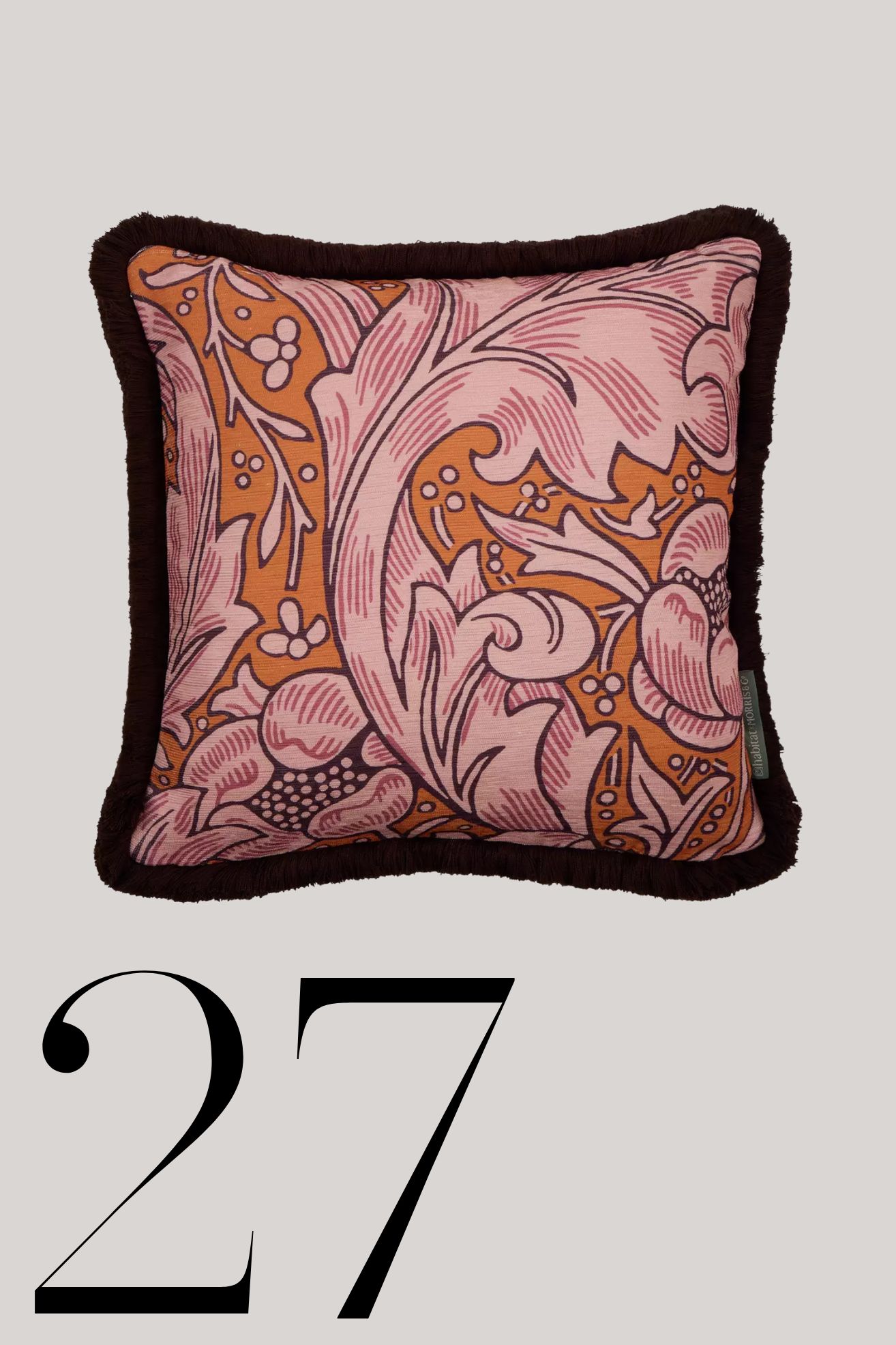 Habitat x Morris &amp;amp; Co., Batchelors Fringe Cushion