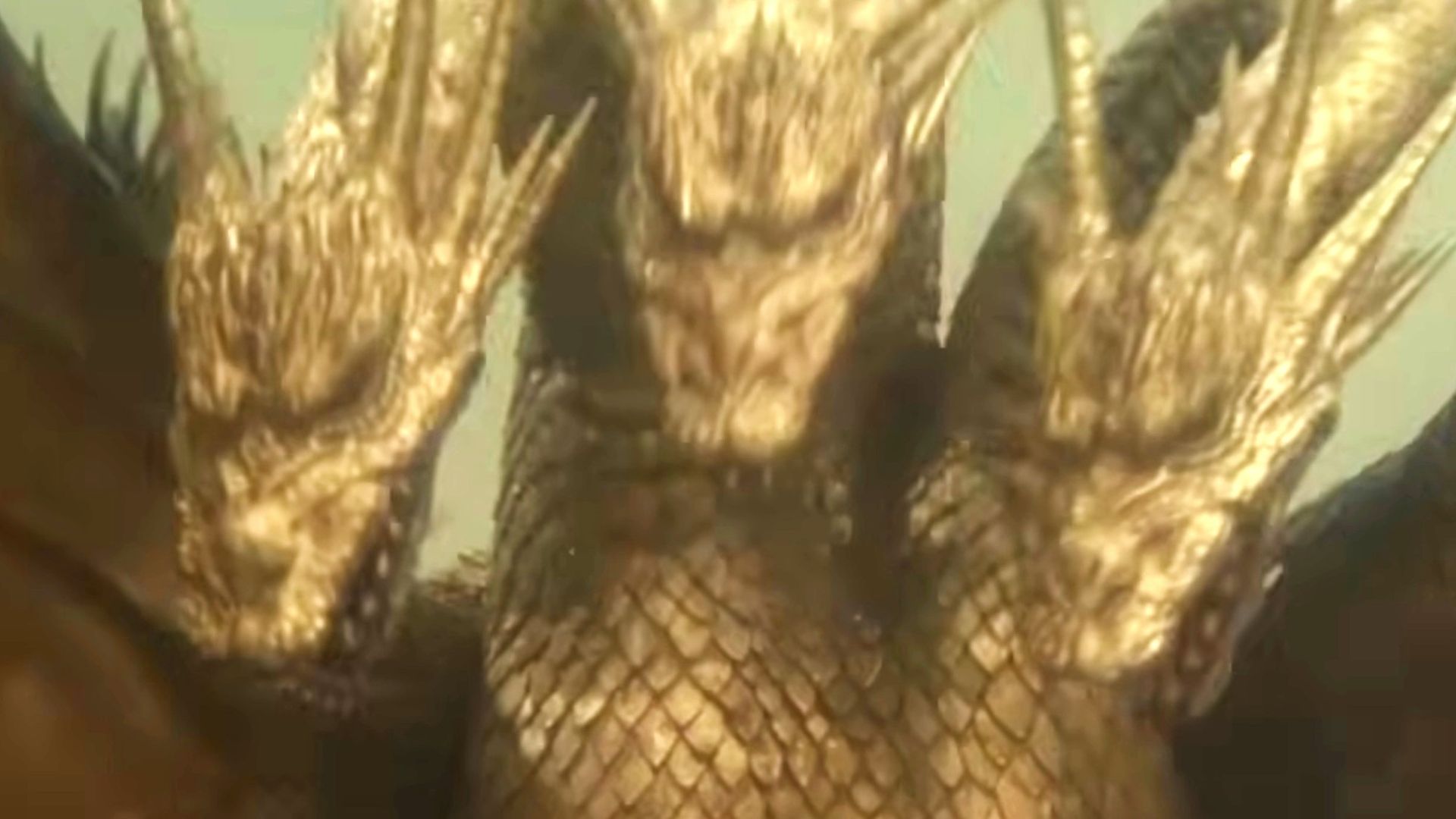 An angry King Ghidorah in Godzilla vs. King Ghidorah