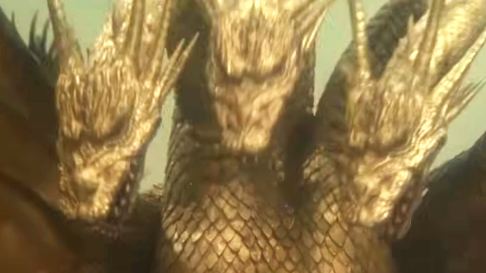 An angry King Ghidorah in Godzilla vs. King Ghidorah