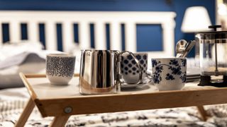 Teacups on a tray