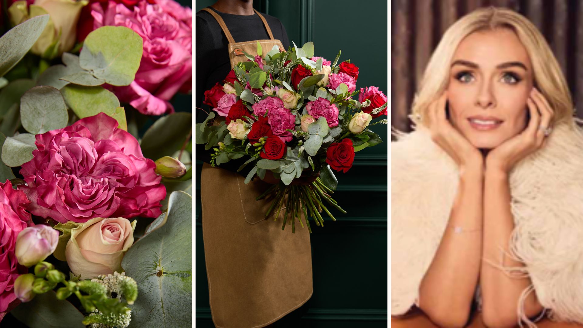 Marks and Spencer Flower market celebrity bouquets with Katherine Jenkins