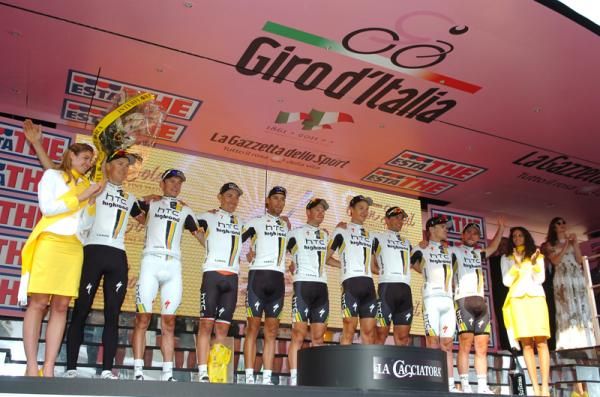 HTC-Highroad win the opening stage of the Giro d'Italia