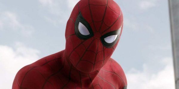 Spider-Man&#039;s face in Homecoming