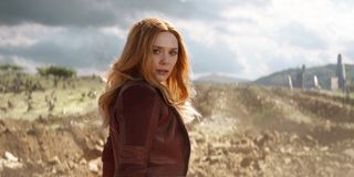 elizabeth olsen scarlet witch avengers infinity war