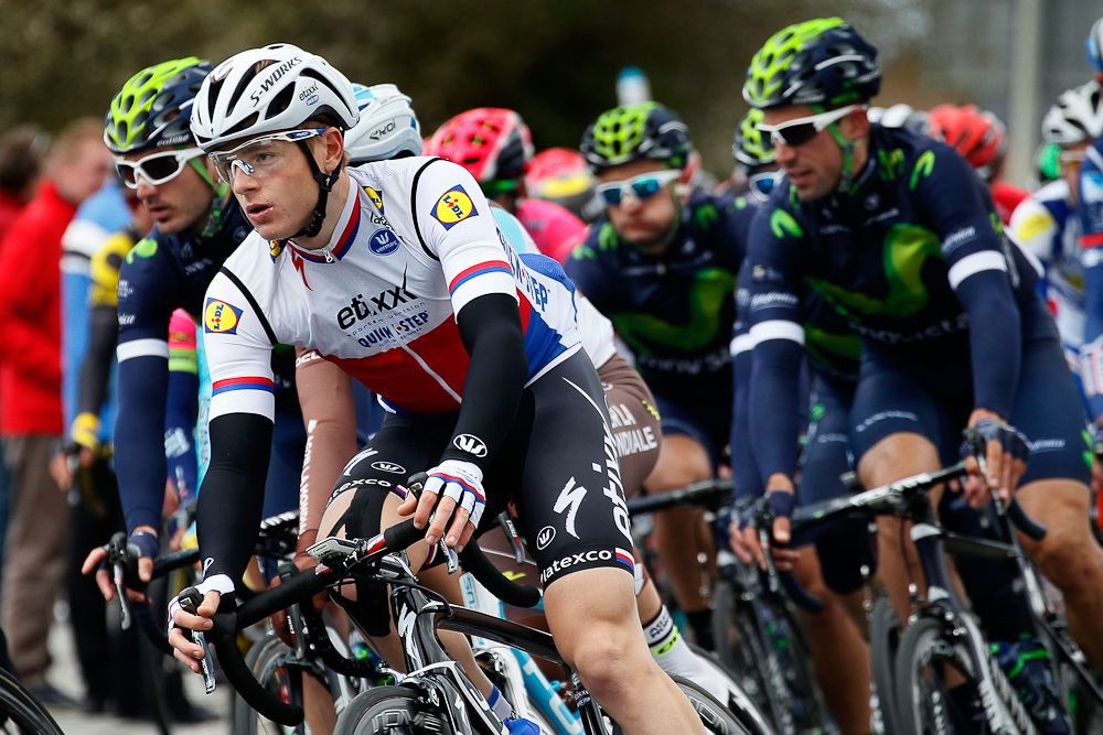 Peter Vakoc rides during Amstel Gold Race
