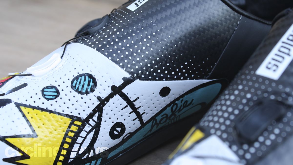Custom Suplest Edge+ Pro cycling shoes by Hasie and the Robots