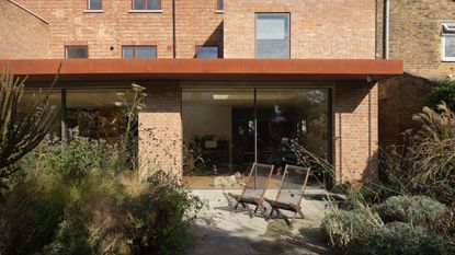 Rear facade of the Peckham house conversion by Sandy Rendel Architects