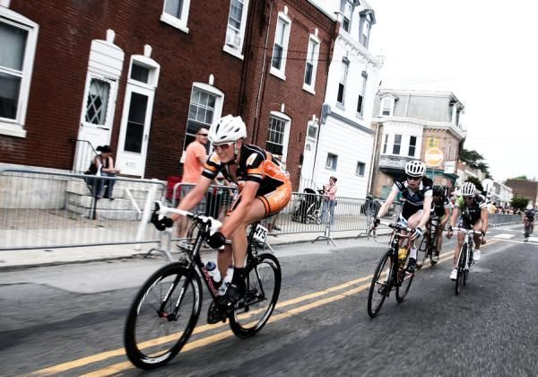 Kate Veronneau (Pure Energy Cycling ProAri-HFA) gets her burst on and chases to catch the field right off the top of the wall.