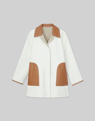 Cotton Double Face Reversible Car Coat