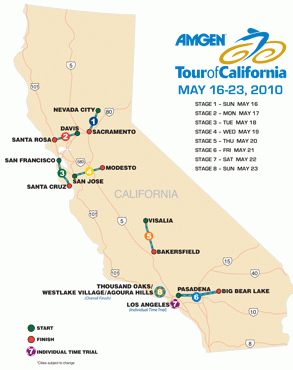 tour de california 2022 route