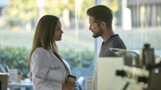 Billie and Conrad smiling in The Resident Season 6