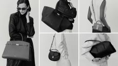 5 models carrying DeMellier bags