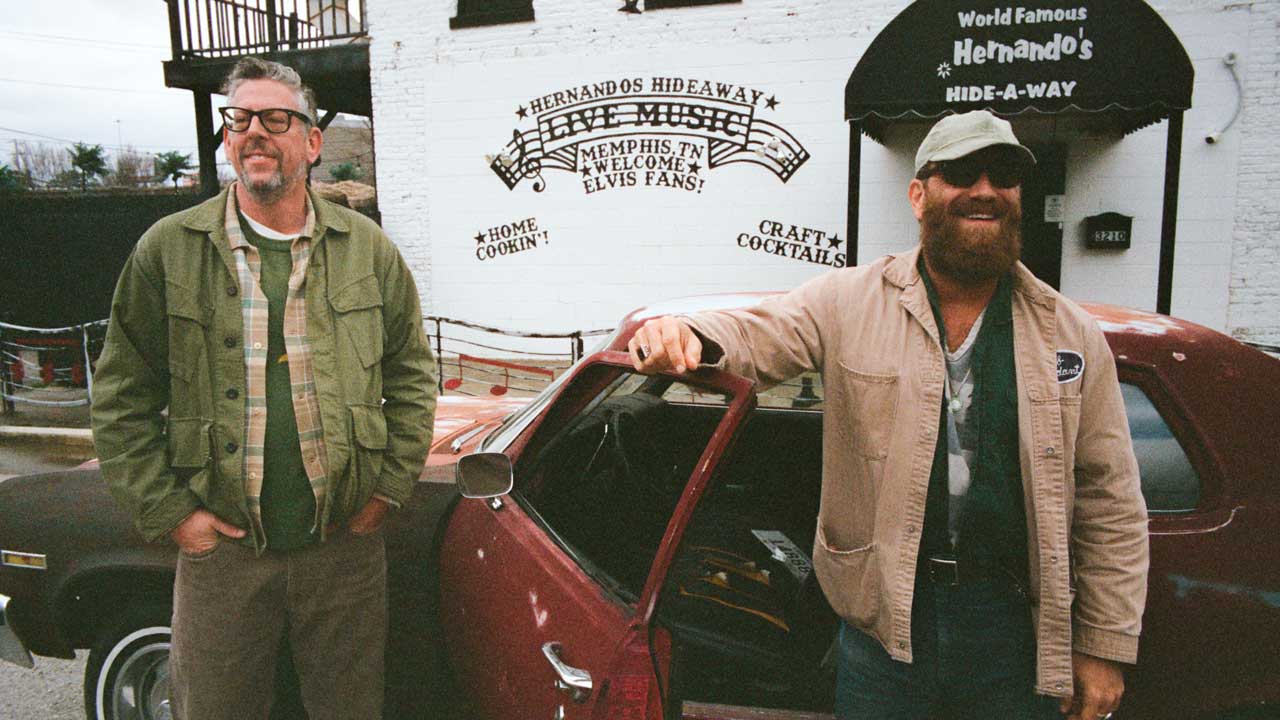 The Black Keys outside a bar in Memphis