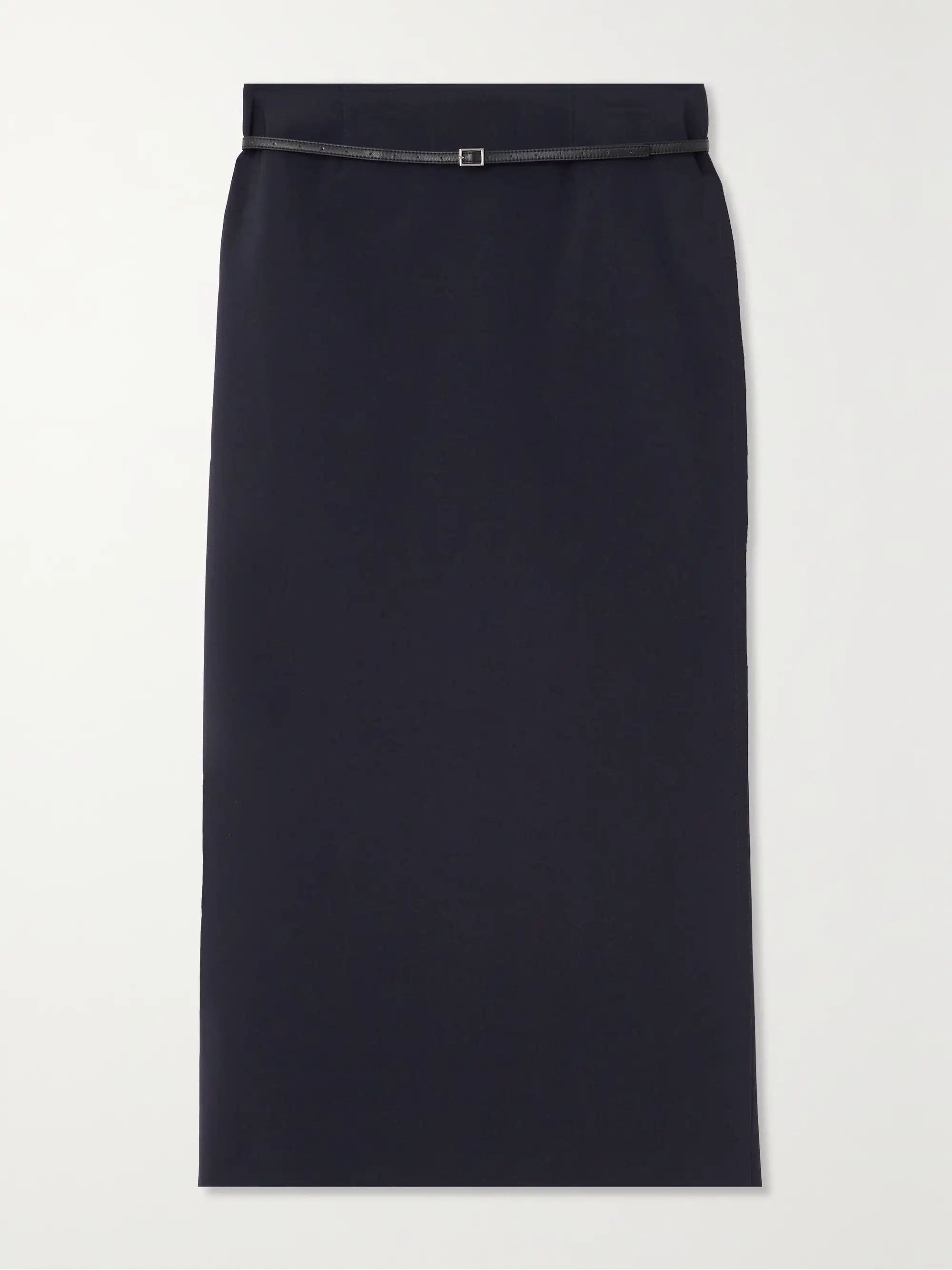 16ARLINGTON Delta belted cady maxi skirt