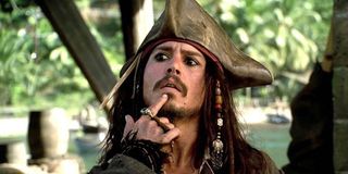 Johnny Depp as Jack Sparrow in Pirates