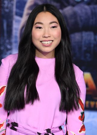 Awkwafina arrives at the Premiere Of Sony Pictures' "Jumanji: The Next Level" in 2019