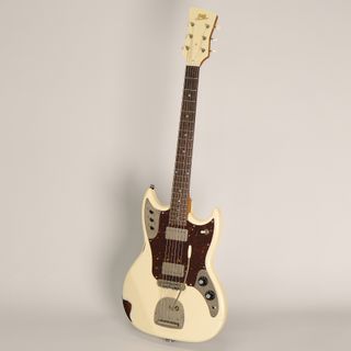 A photo of a Frank Brothers Sonar electric guitar