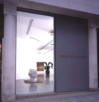 The entrance to Simon Lee Gallery in Mayfair