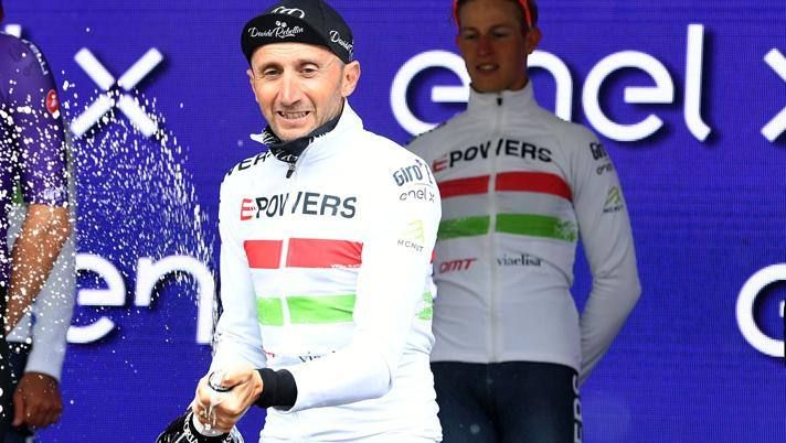 Davide Rebellin E-Powers Factory team at the 2019 Giro E event