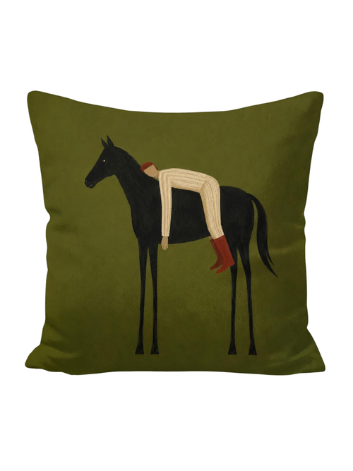 Modern Abstract Equestrian Horse  Pillow Cover