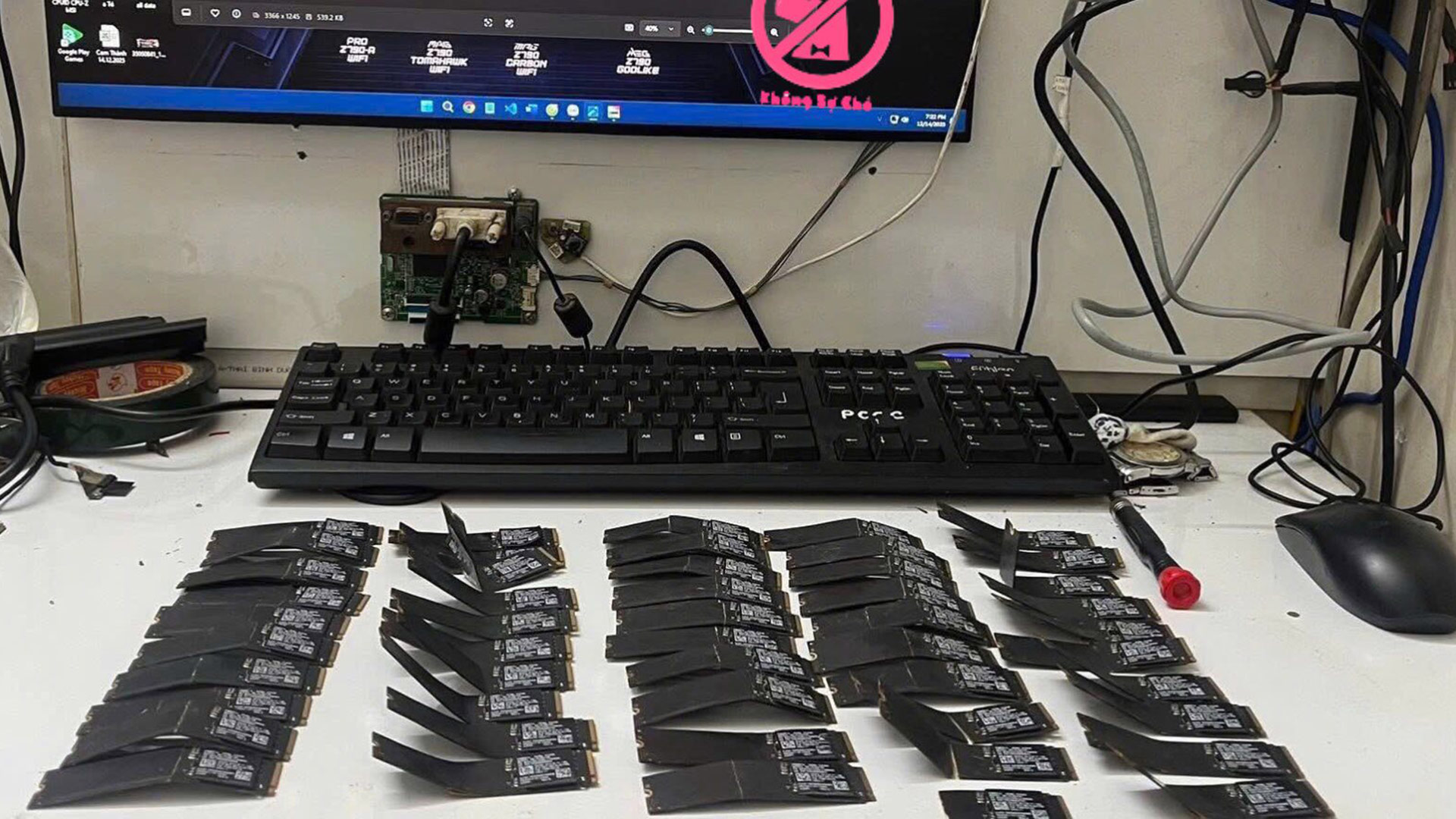 50 broken Samsung PM991a SSDs