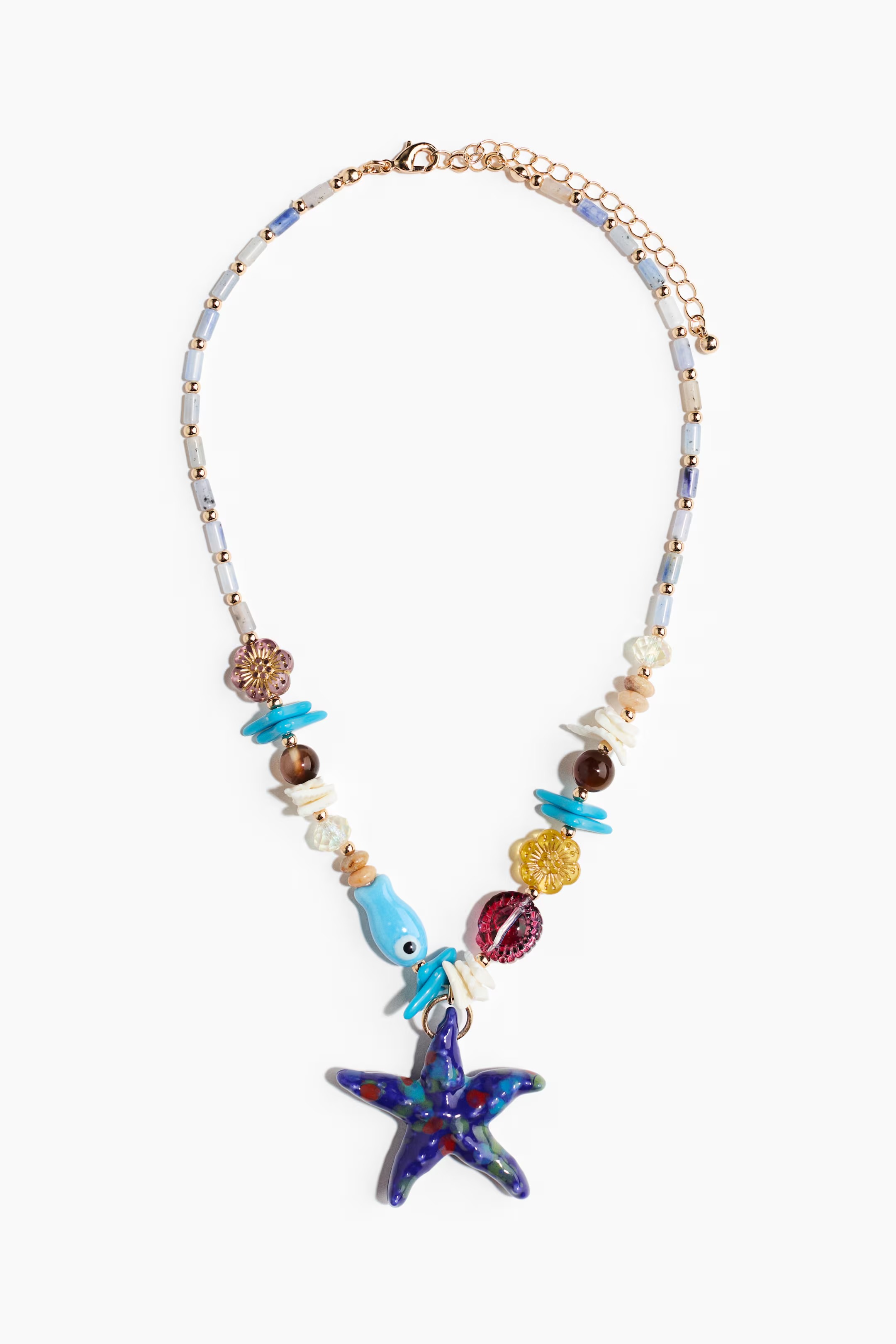 H&amp;amp;M, Beaded Necklace with Pendant