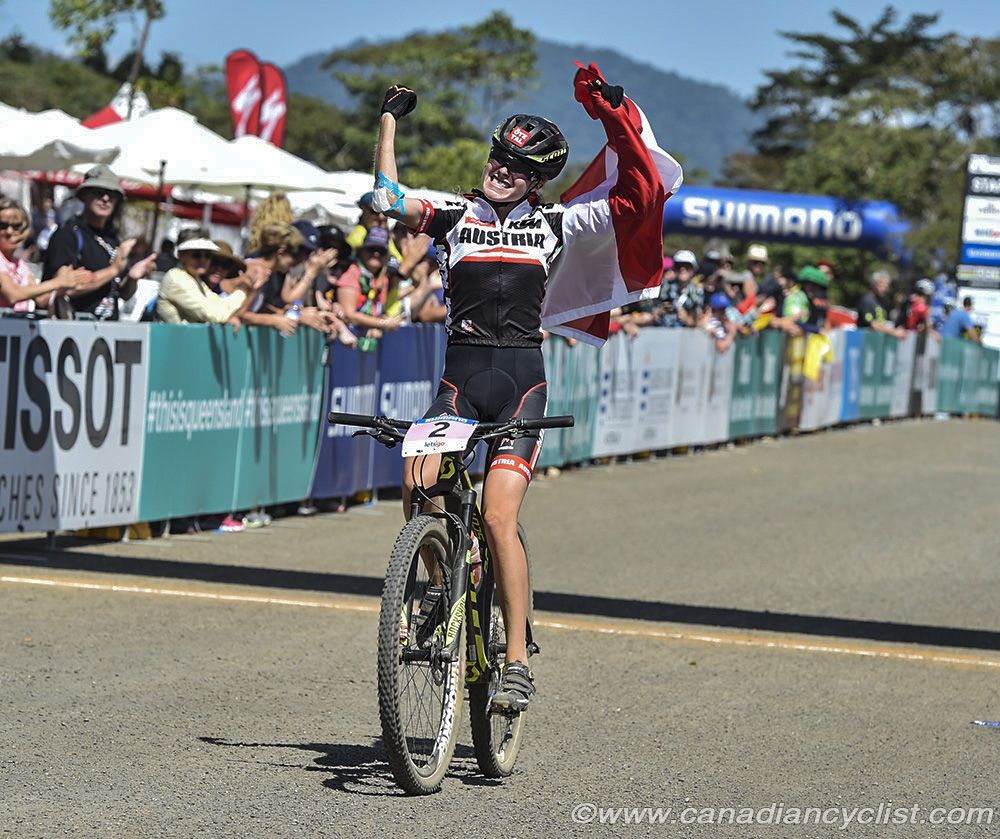Laura Stigger (Austria) wins.
